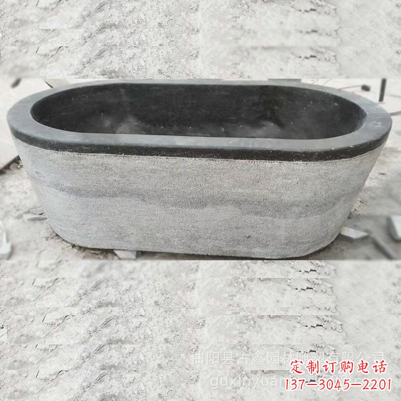 达州庭院养鱼石雕水槽