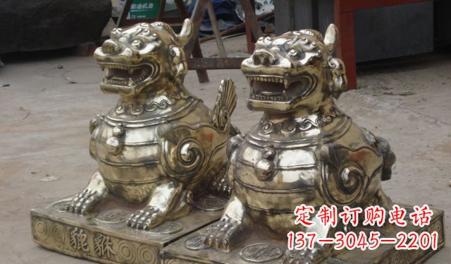 达州庭院招财貔貅动物铜雕