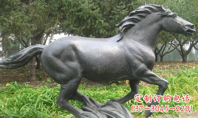 达州铜雕奔马公园动物雕塑