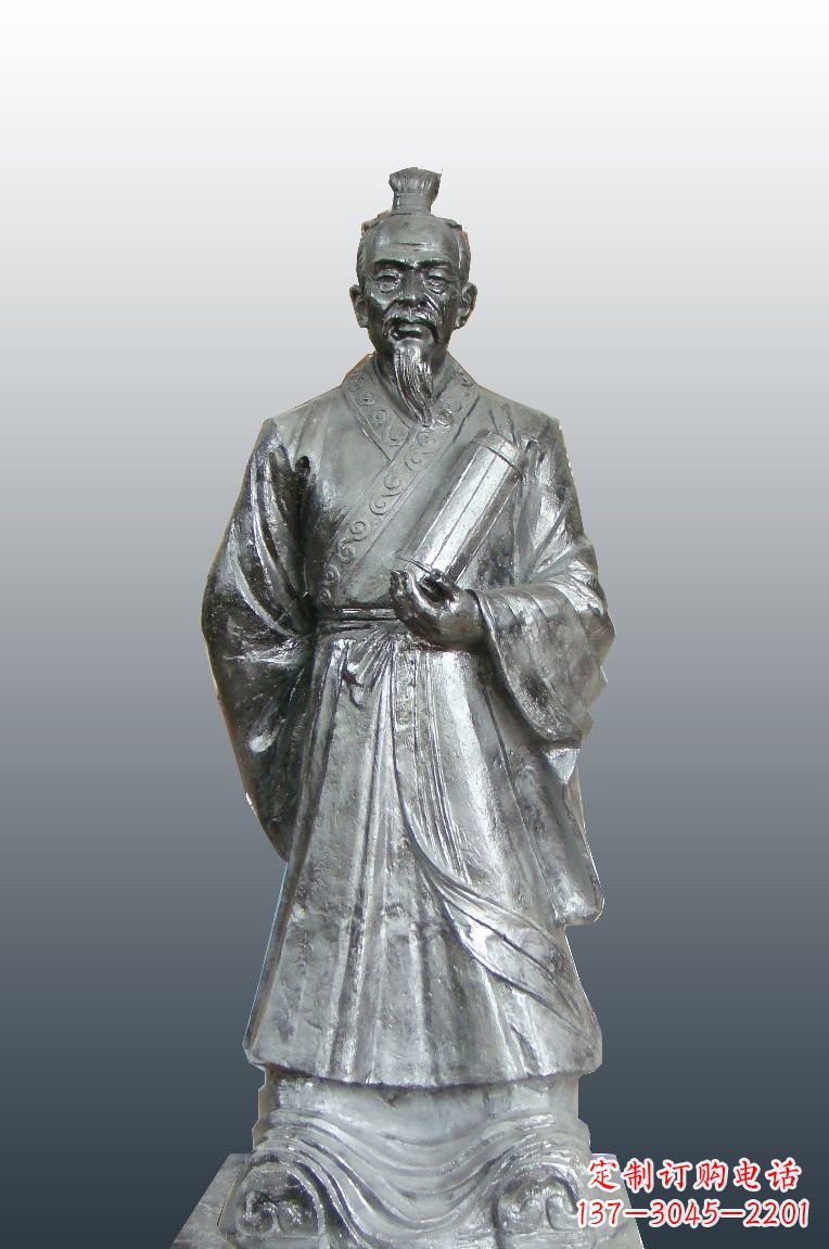 达州铜雕扁鹊古代名医雕塑
