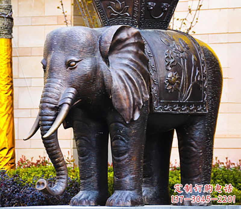达州铜雕大象