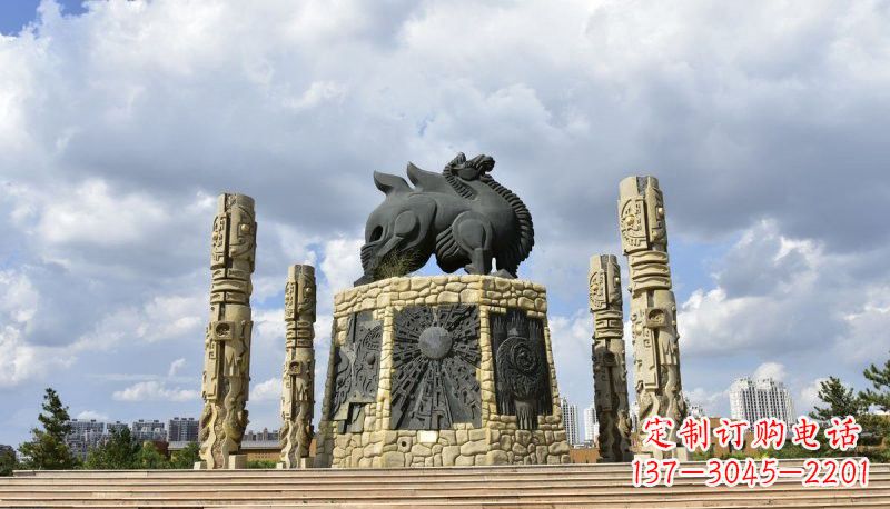 达州铜雕大型骆驼广场动物雕塑