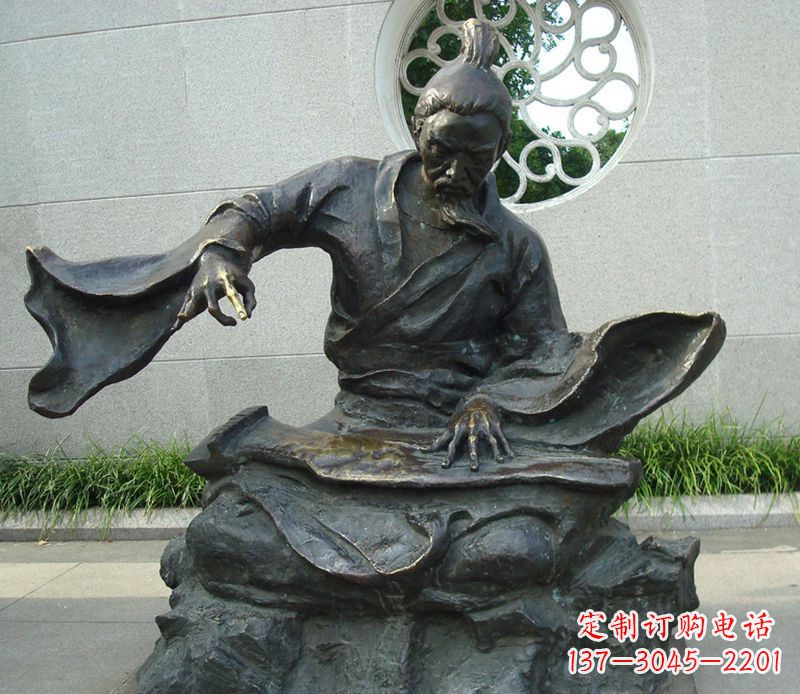 达州铜雕弹钢琴