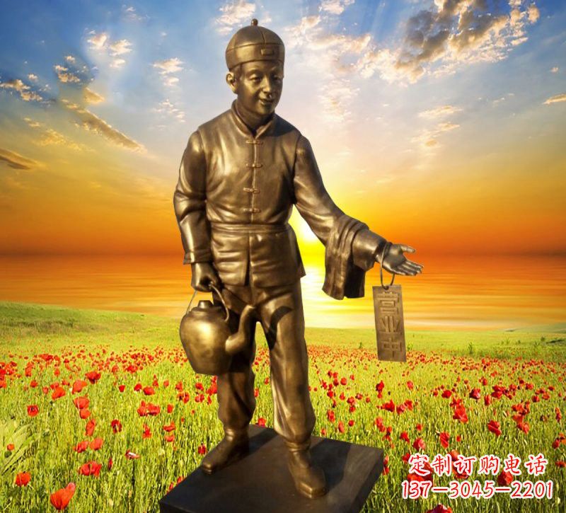 达州铜雕店小二