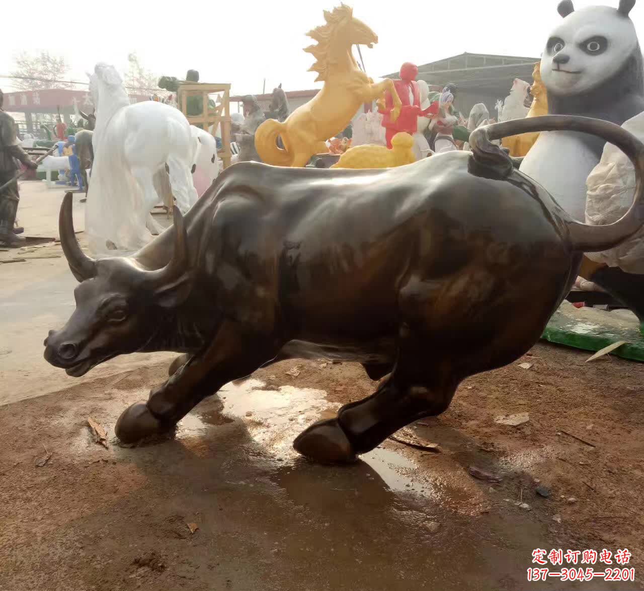 达州铜雕动物牛