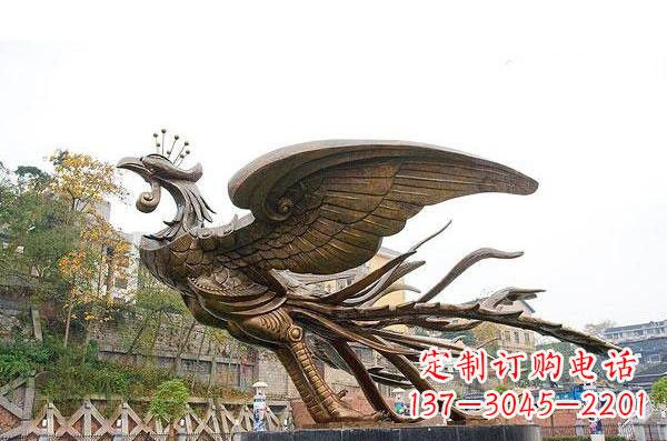 达州铜雕凤凰