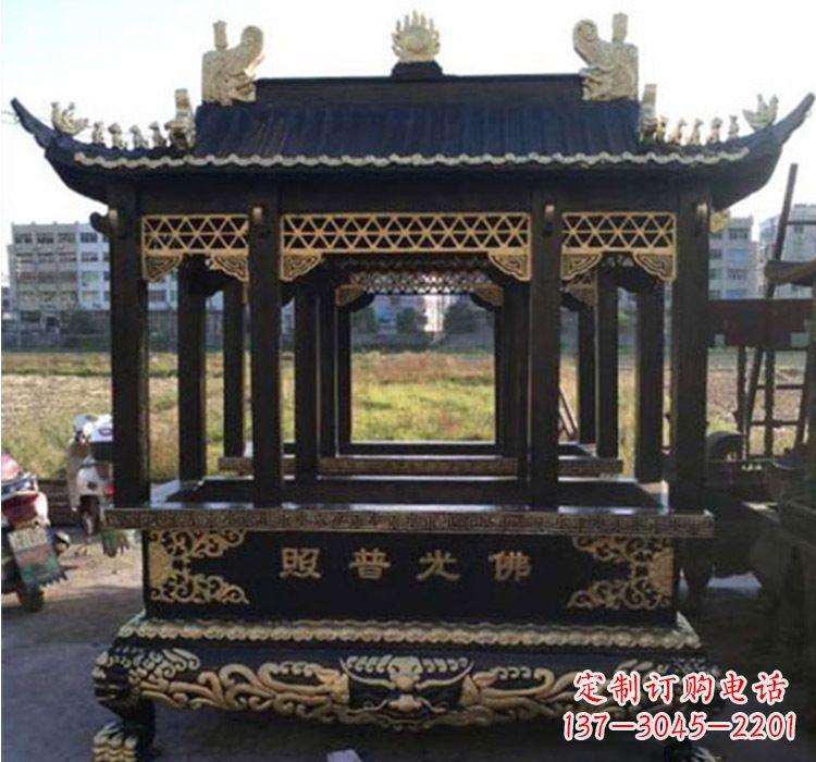 达州铜雕佛光普照香炉