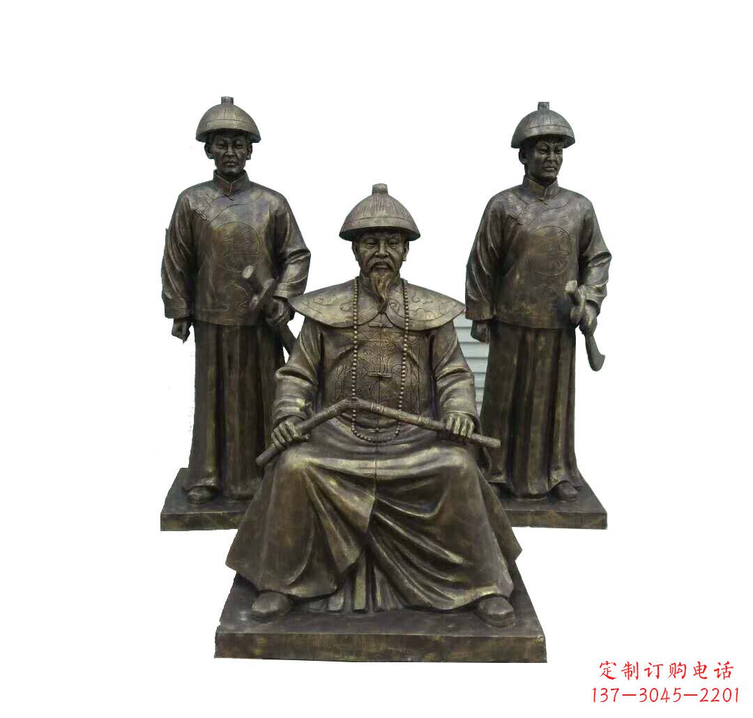 达州铜雕古代名人林则徐