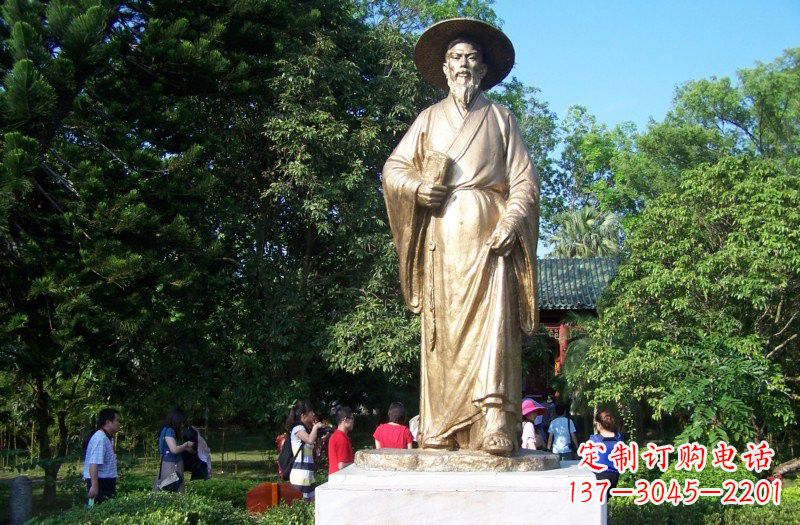达州铜雕古代名人苏轼苏东坡