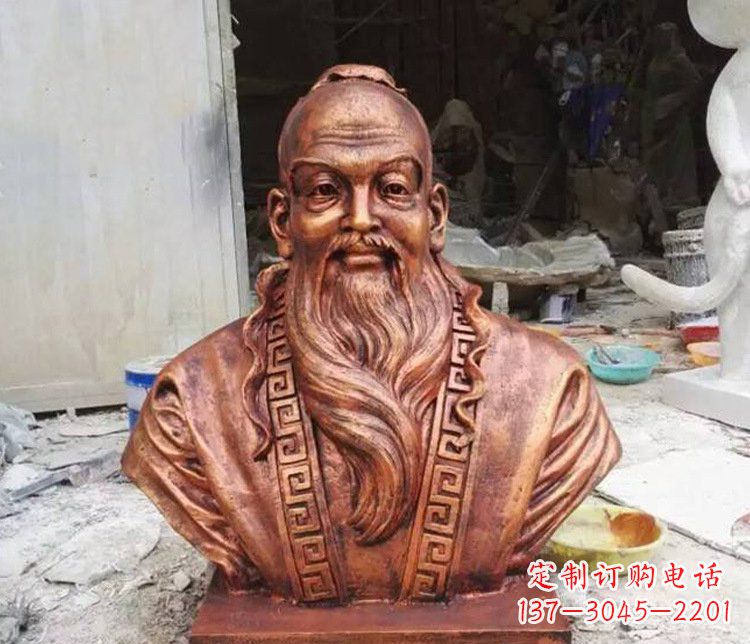 达州铜雕古代孙思邈人物雕塑