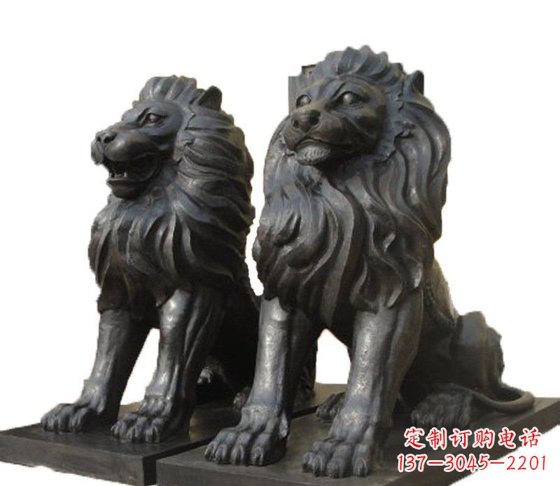 达州铜雕古代神兽狮子雕塑