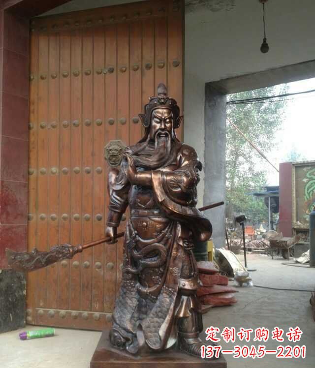 达州铜雕关公像