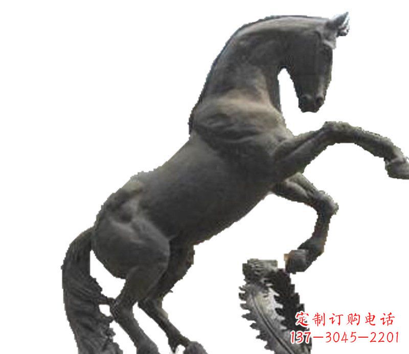 达州铜雕广场街道景观摆件动物马雕塑