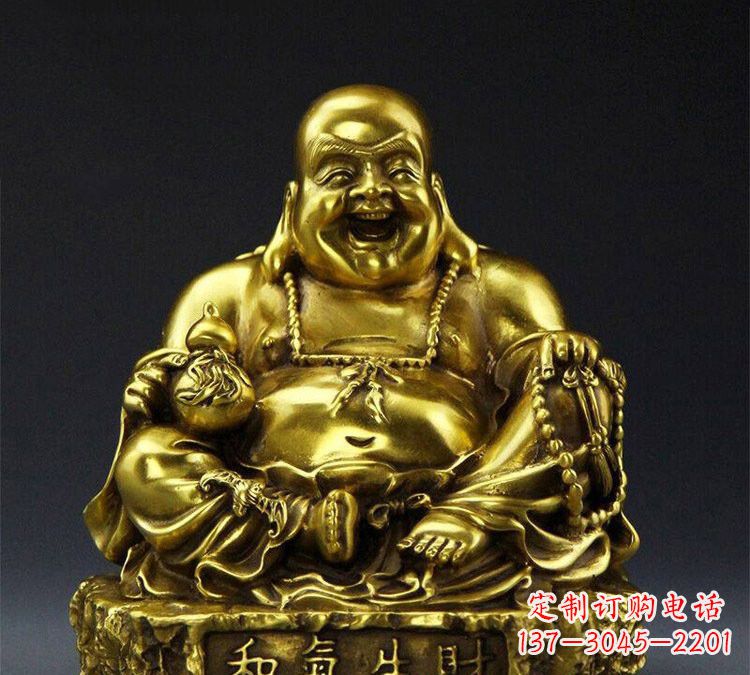 达州铜雕和气生财弥勒佛