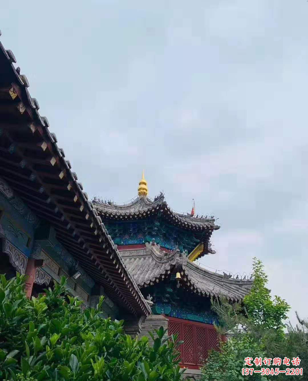 达州铜雕葫芦塔顶寺庙摆件