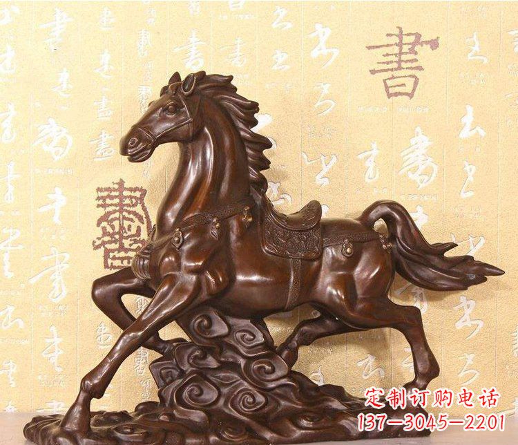 达州铜雕户外园林动物马雕塑
