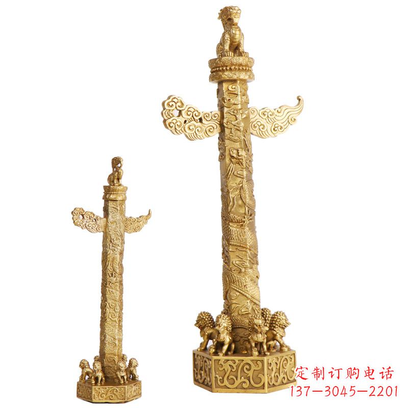 达州铜雕华表柱