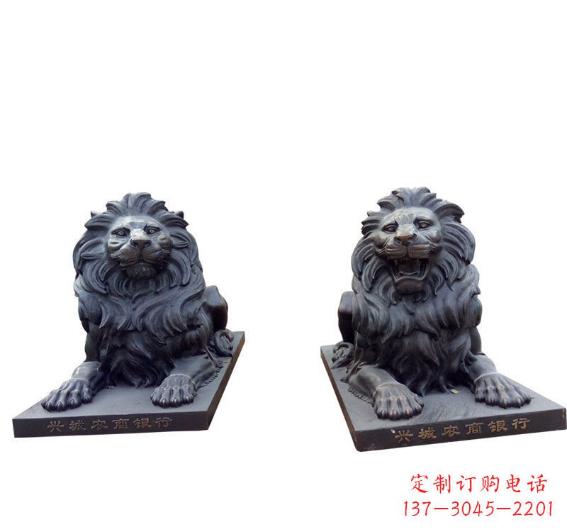 达州铜雕汇丰狮子 (2)