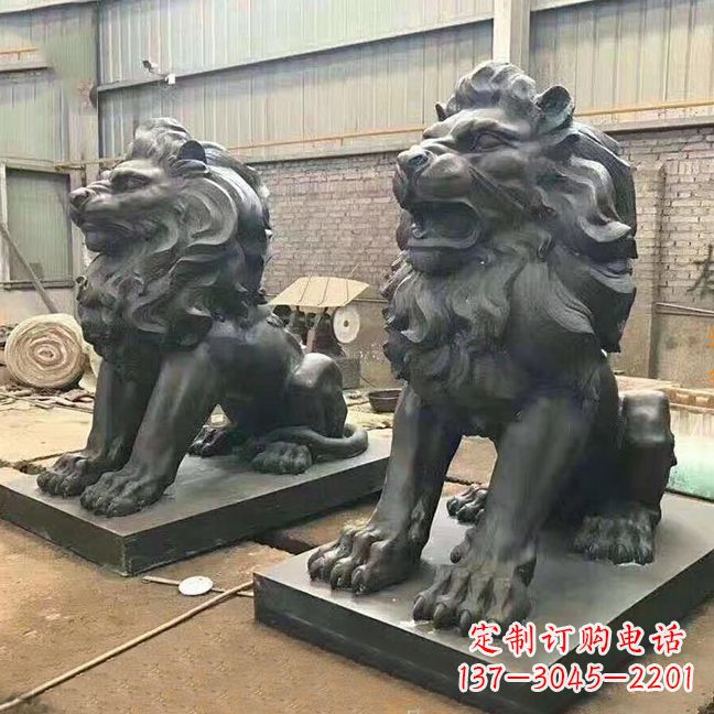 达州铜雕汇丰狮子