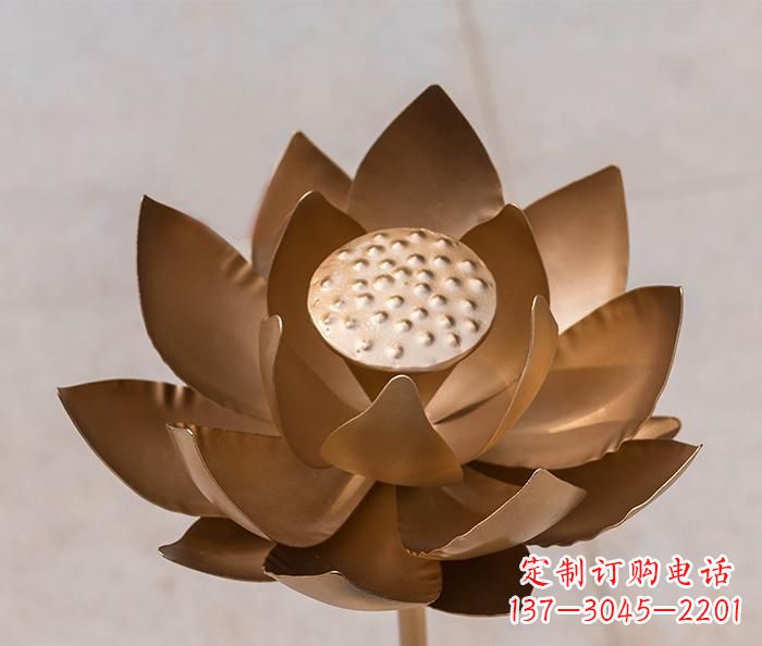 达州铜雕景观荷花