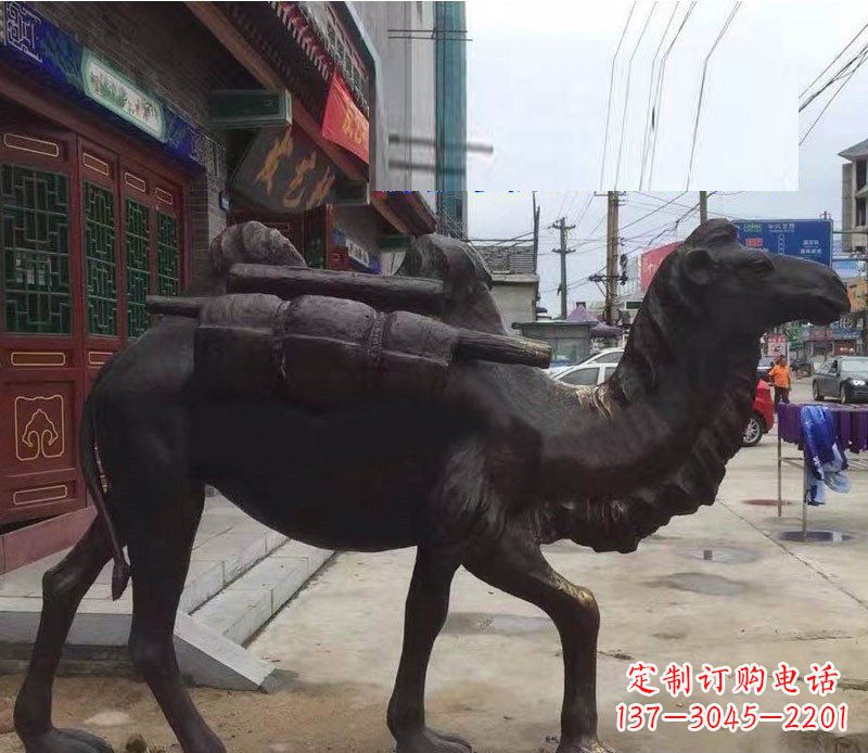 达州铜雕骆驼公园动物雕塑