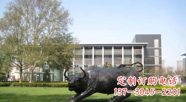 达州铜雕牛公园动物雕塑 (2)