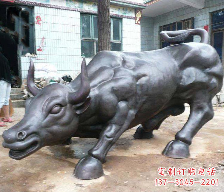 达州铜雕牛广场动物景观摆件 (3)