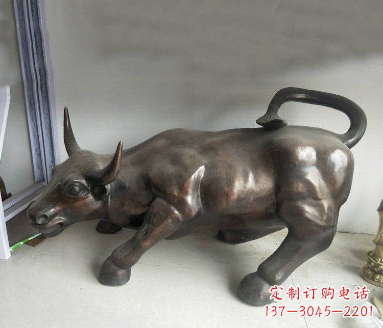 达州铜雕牛广场动物景观摆件