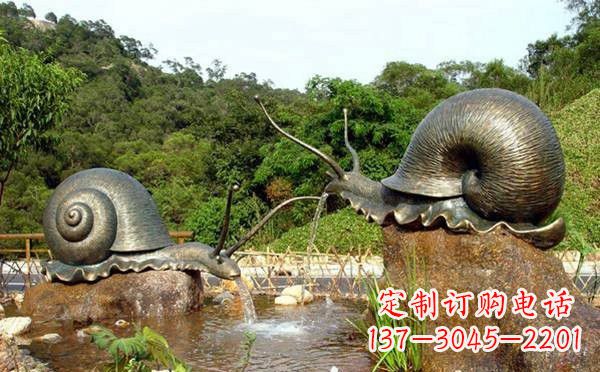 达州铜雕喷水蜗牛