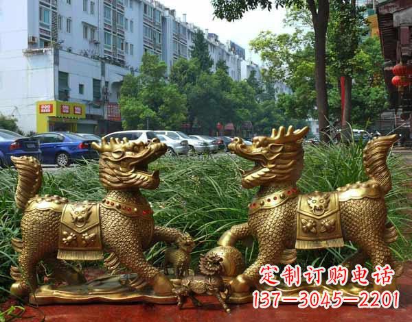 达州铜雕麒麟神兽