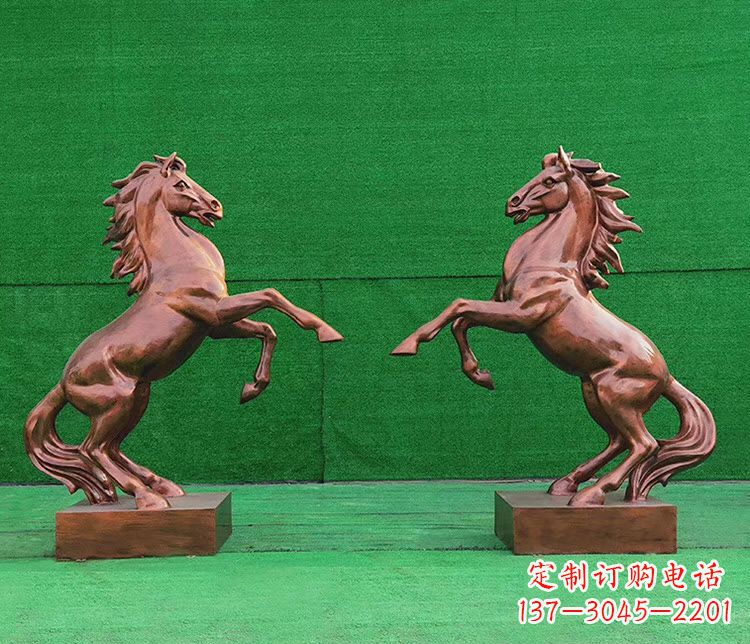 达州铜雕企业马到成功立马