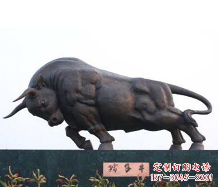 达州铜雕孺子牛动物雕塑