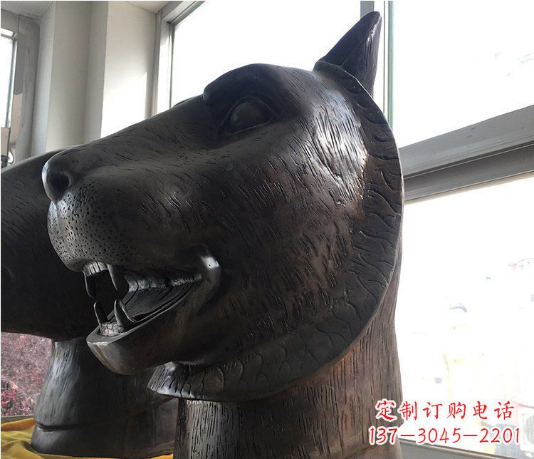 达州铜雕生肖动物头像雕塑摆件