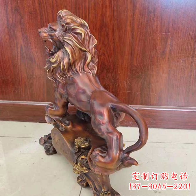 达州铜雕狮子动物雕塑摆件
