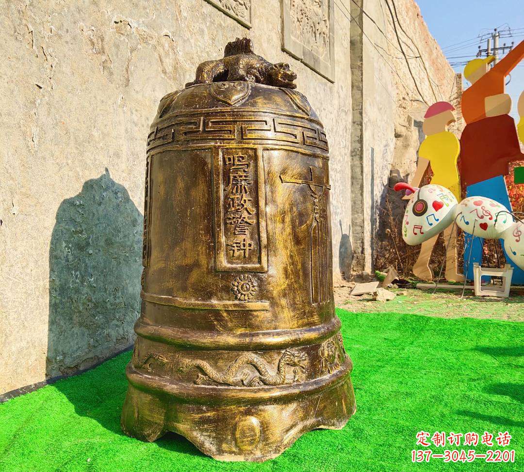 达州铜雕寺庙警钟雕塑摆件