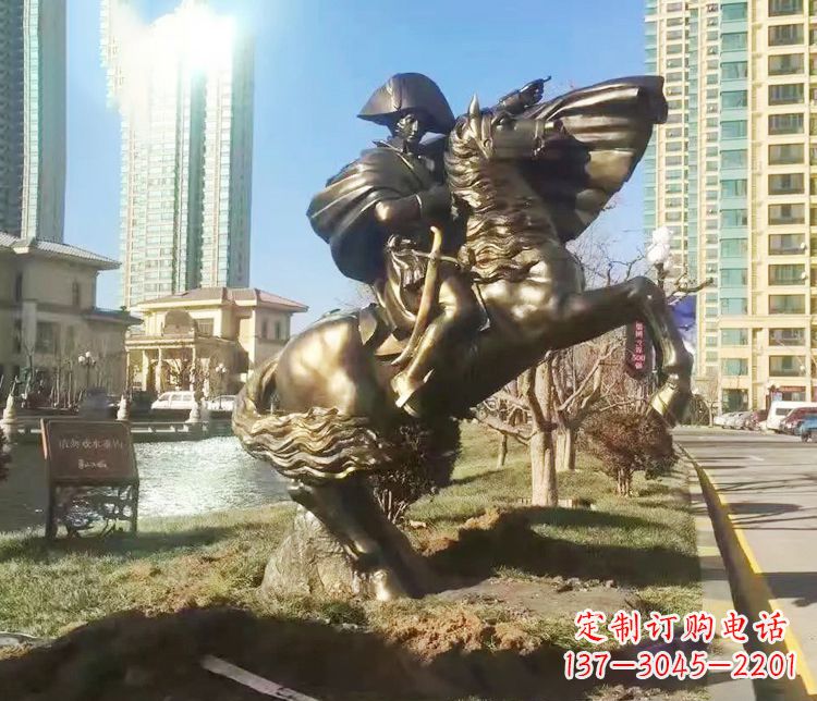 达州铜雕西方骑马雕塑人物