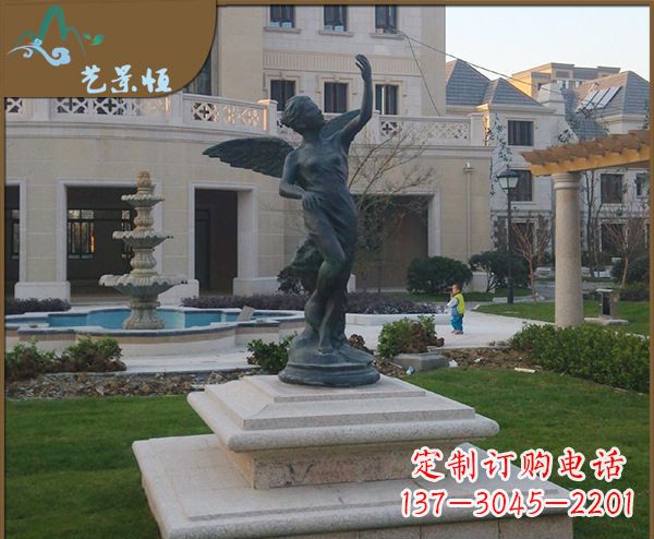 达州铜雕西方天使人物雕塑1