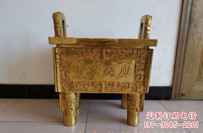 达州铜雕香炉雕塑