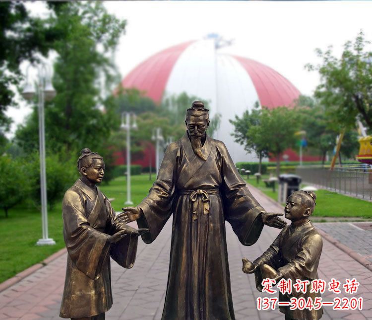 达州铜雕园林孔融让梨