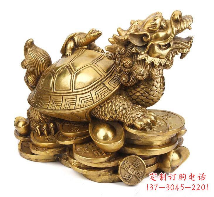 达州铜雕招财龙龟
