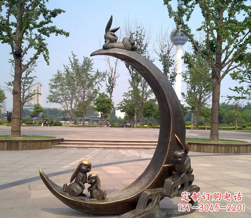 达州兔子铜雕