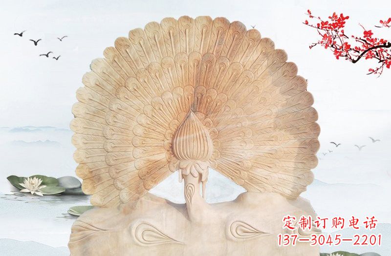 达州晚霞红孔雀雕塑