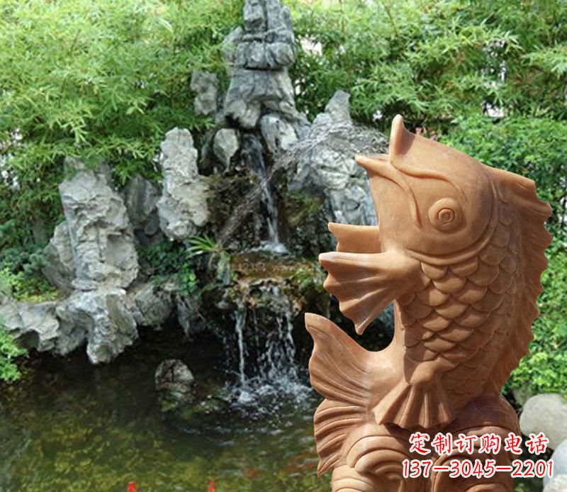 达州晚霞红鲤鱼喷泉