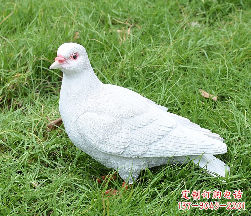 达州潍坊和平鸽雕塑女孩