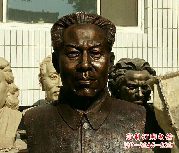 达州伟人刘少奇胸像铜雕