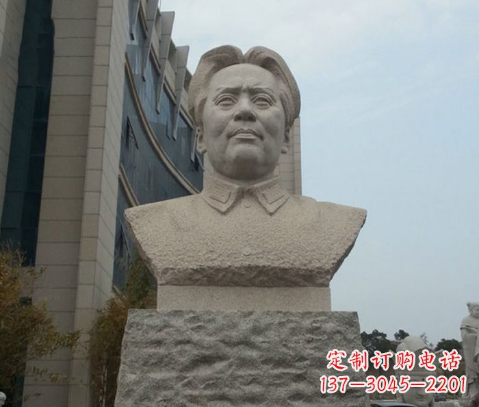 达州伟人毛泽东胸像石雕