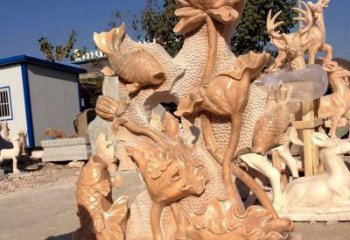 达州精美而独特的莲花石雕展现家居美学