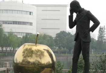 达州中领雕塑：专业定制精美牛顿铜雕