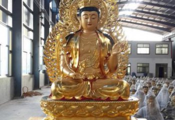 达州手工精雕如来佛塑像