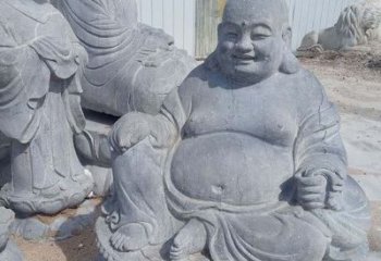 达州青石仿古弥勒佛雕塑